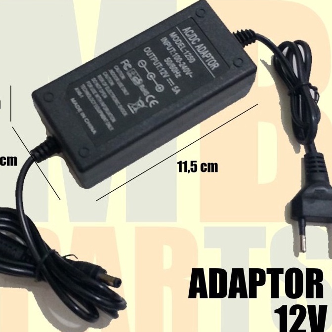 Extra Adaptor 12 Volt 5 Amper Murni Untuk Pompa DC