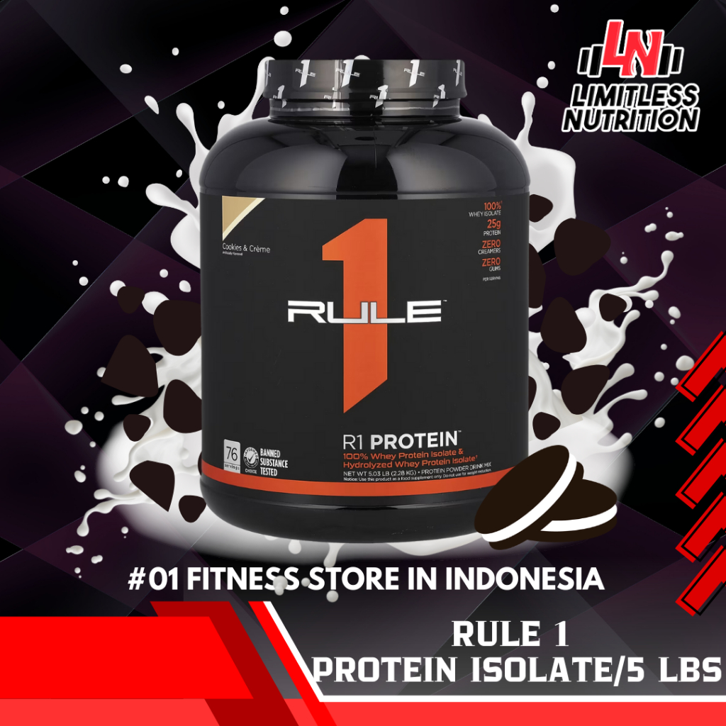 

Rule 1 Whey Protein Isolate Hydrolized 5 lbs R1 Whey Protein Isolate 5lbs