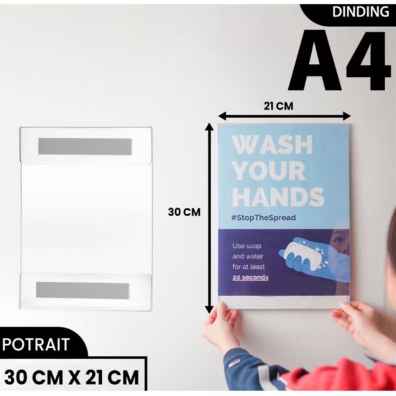 

Akrilik tempel dinding A4