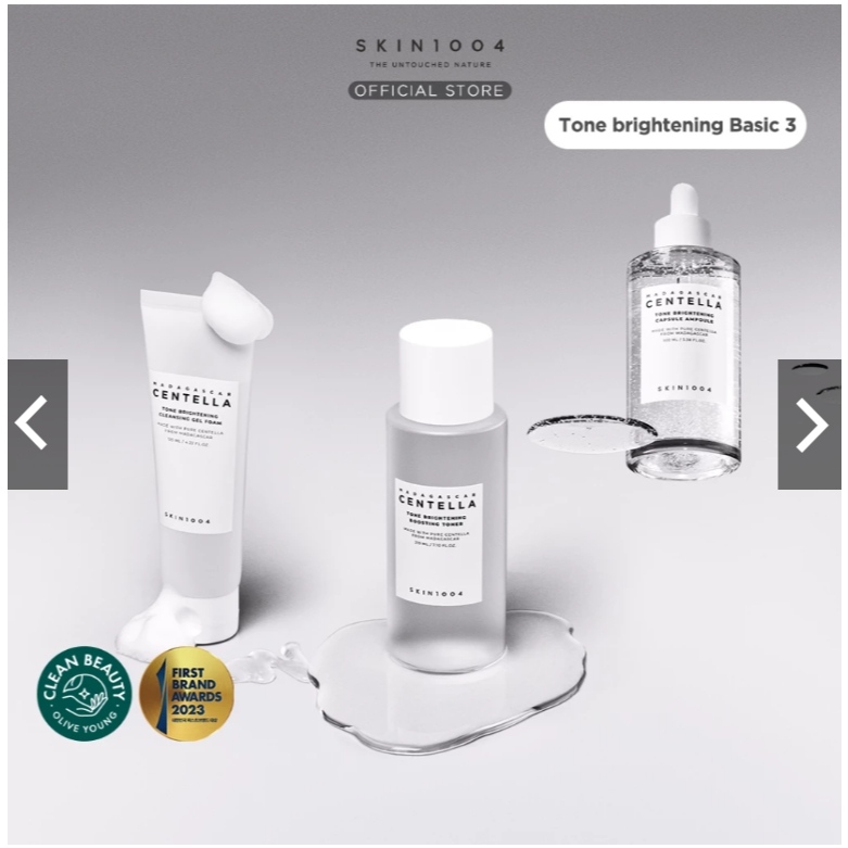 PO pengiriman  booking murah Dari official [FREE GIFT] PAKET BUNDLING SKIN1004 [Tone Brightening Bas