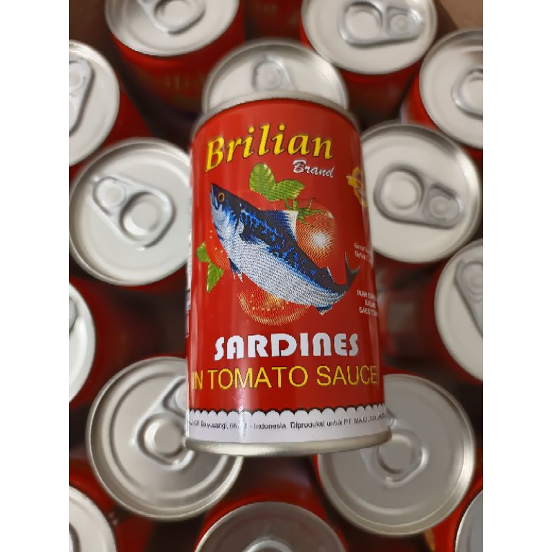 

Ikan Sarden Brilian Brand 155g Kaleng