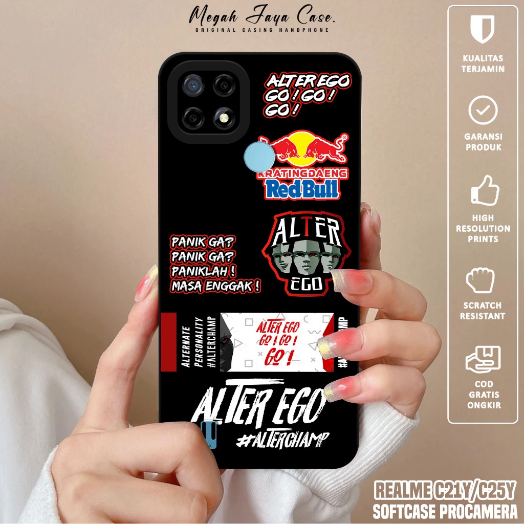 Case REALME C21Y / C25Y - Softcase Hp REALME C21Y / C25Y Motif ESPRT - Silikon Hp REALME C21Y - Kond