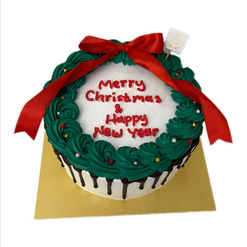 

Christmas Ribbon Cake