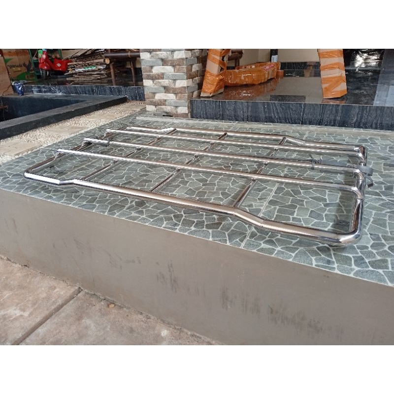 Rak kabin stainlis truk canter elf giga dyna dutro ragasa traga l300