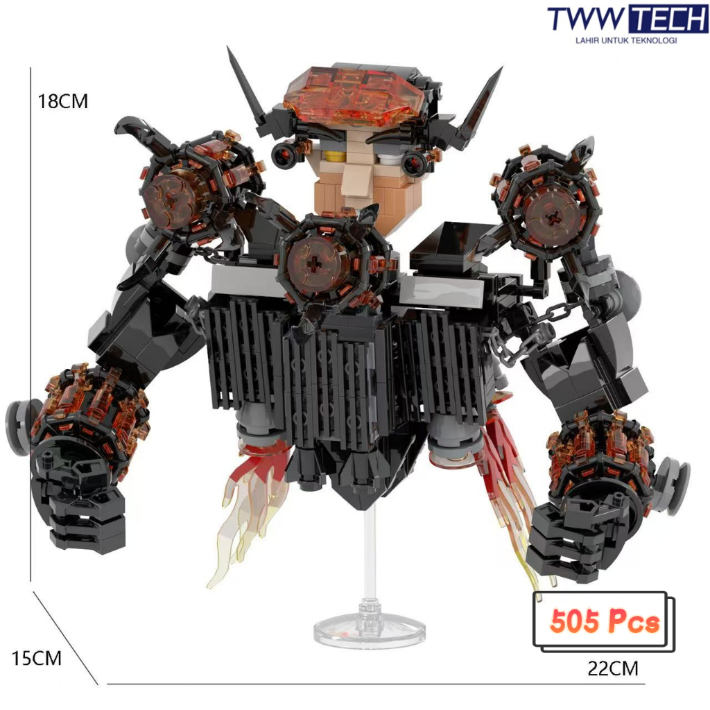 TWW Skibidi Toilet/Titan TV Man/Titan TV Man Murah/Titan TV Man Upgrade/Model Building Blocks