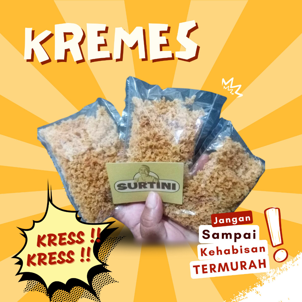 

Kremesan Ayam Kampung Asli SURTINI 25gr / kemasan ekonomis