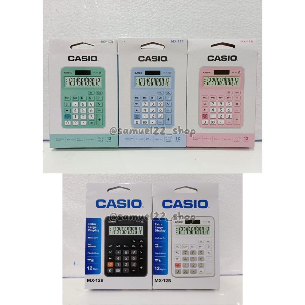 

Kalkulator CASIO MX-12B Warna 12 Digit