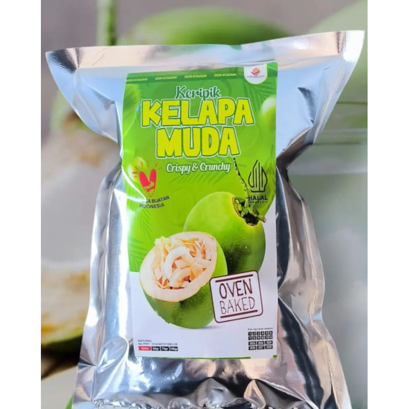 

kripik kelapa muda kualitas premium