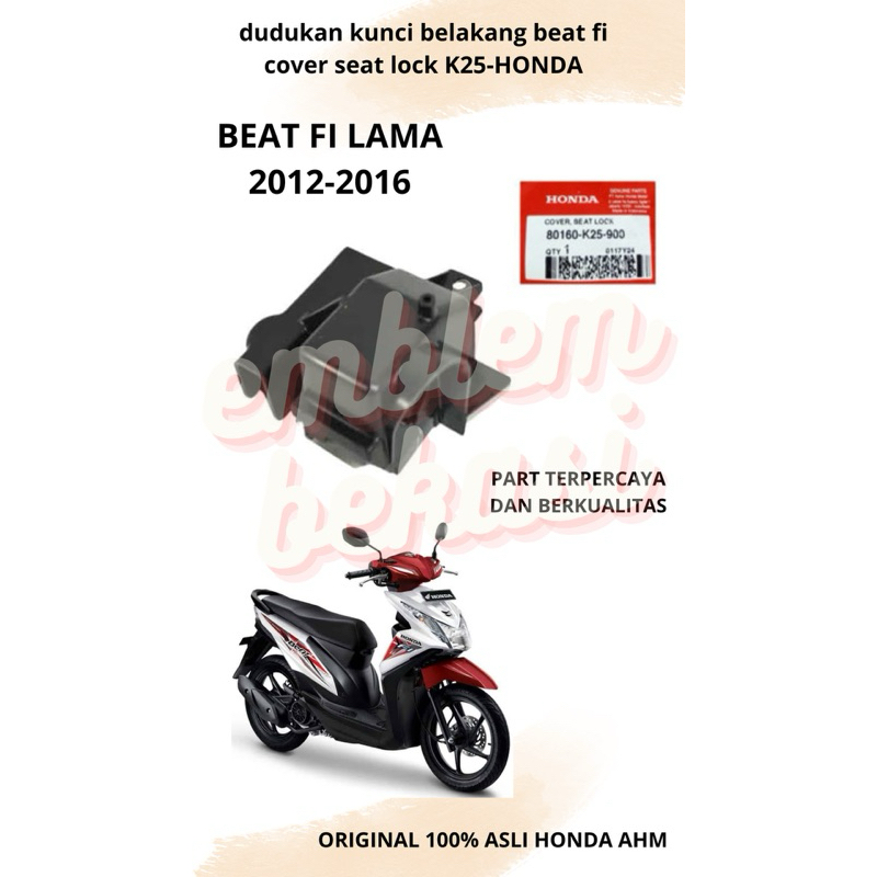 cover dudukan tutup kunci jok belakang beat fi 2012-2014 stater kasar