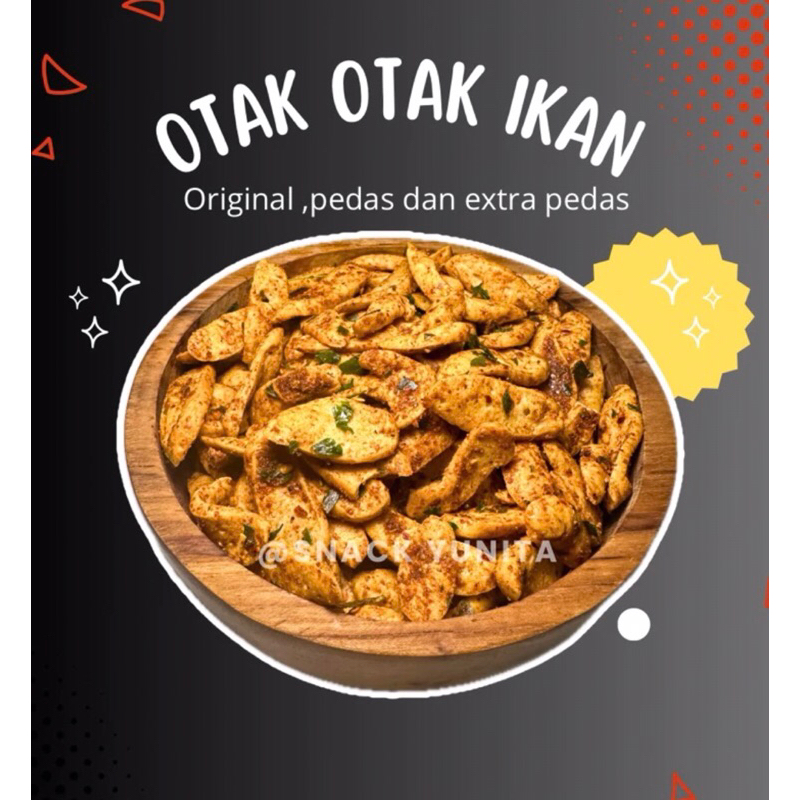 

Keripik Otak-otak rasa pedas 100 gram