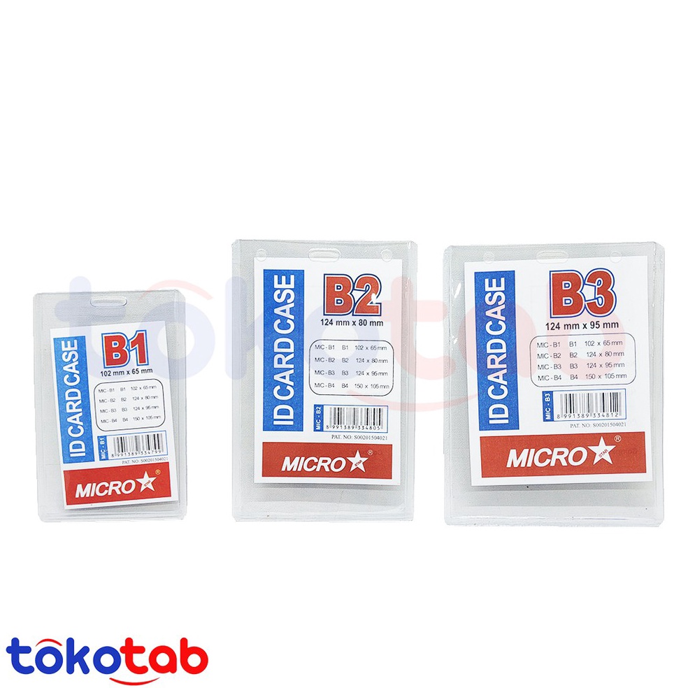 

Kejutan Menarik Name Tag Tebal Kaku ID Card Case Card Holder Card Case B1 B2 B3 B4