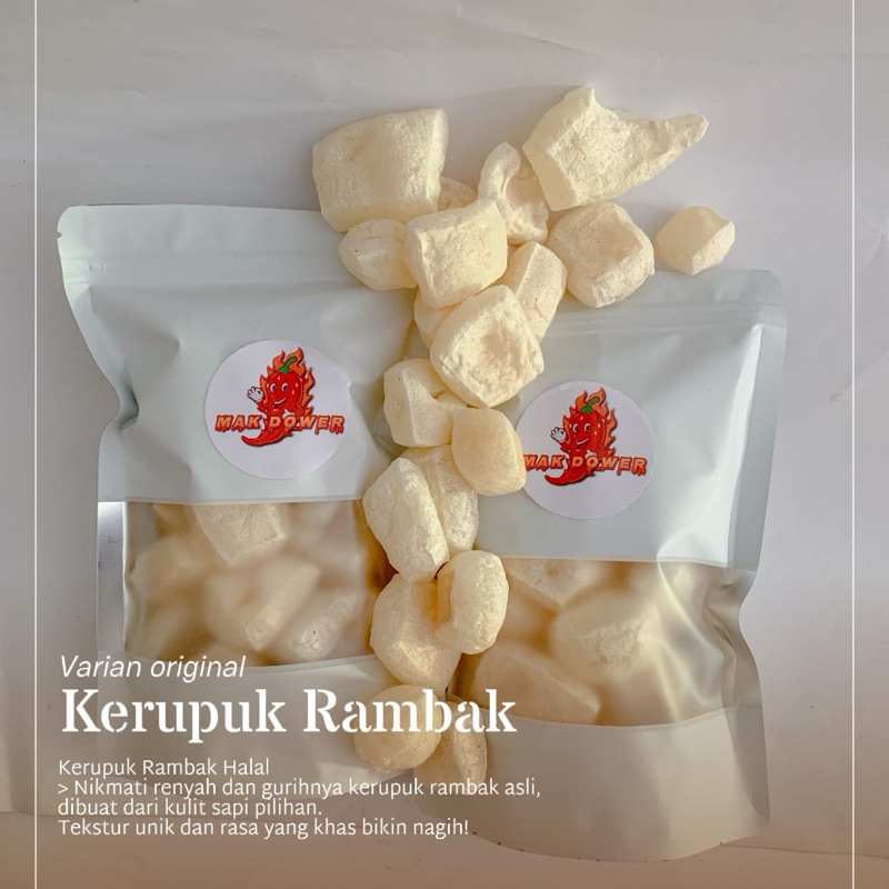 

Krupuk Rambak original - snack - makanan ringan - kripik