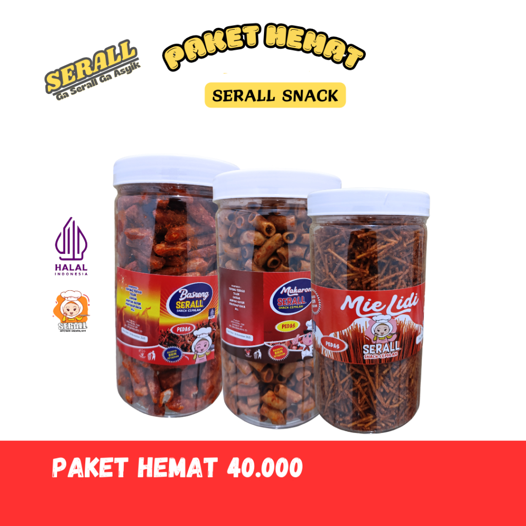 

SERALL Paket Murah 3 Produk SERALL Makanan Ringan Varian Rasa