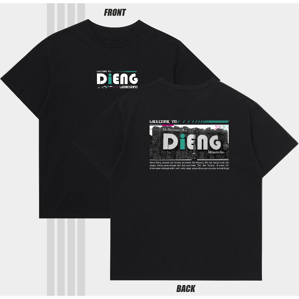 Kaos Dieng Tshirt Welcome To Dieng Festival Culture