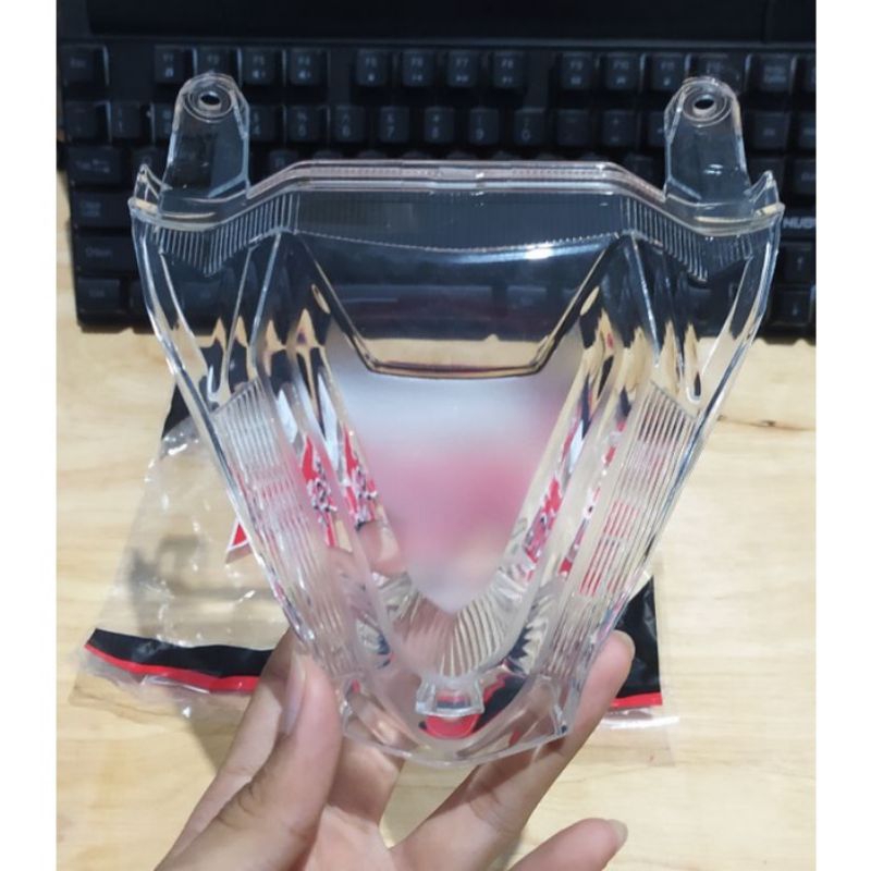 KACA MIKA LAMPU STOP BELAKANG BEAT FI NEW LED BEAT DELUXE / BEAT STREET LED 2020-2022 PUTIH BENING