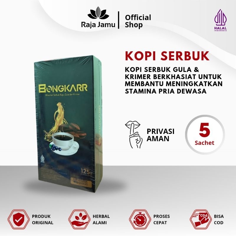 

Kopi Serbuk Herbal Pilihan 3 in 1 Kopi Pria 1 Box 5 Sachet