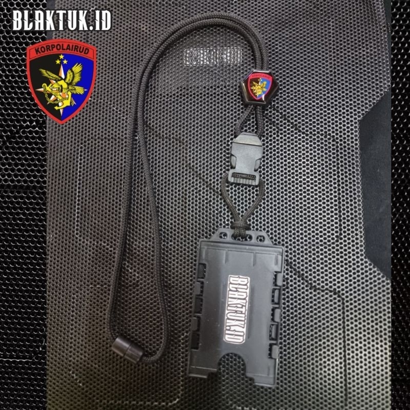 

Lanyard tactical holder id card Slide exagonal logo KORPOLAIRUD