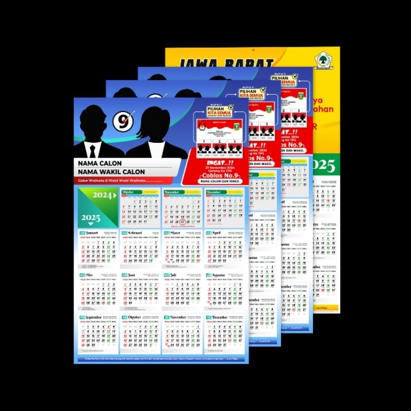 

[ Minim 50 Pcs ] Souvenir Kalender Untuk Pilkada