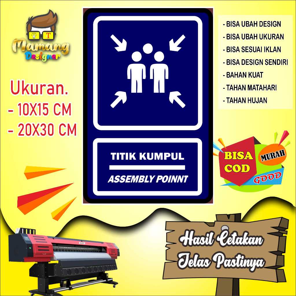 

Cetak Sticker Tempelan Untuk Titik Kumpul Biru