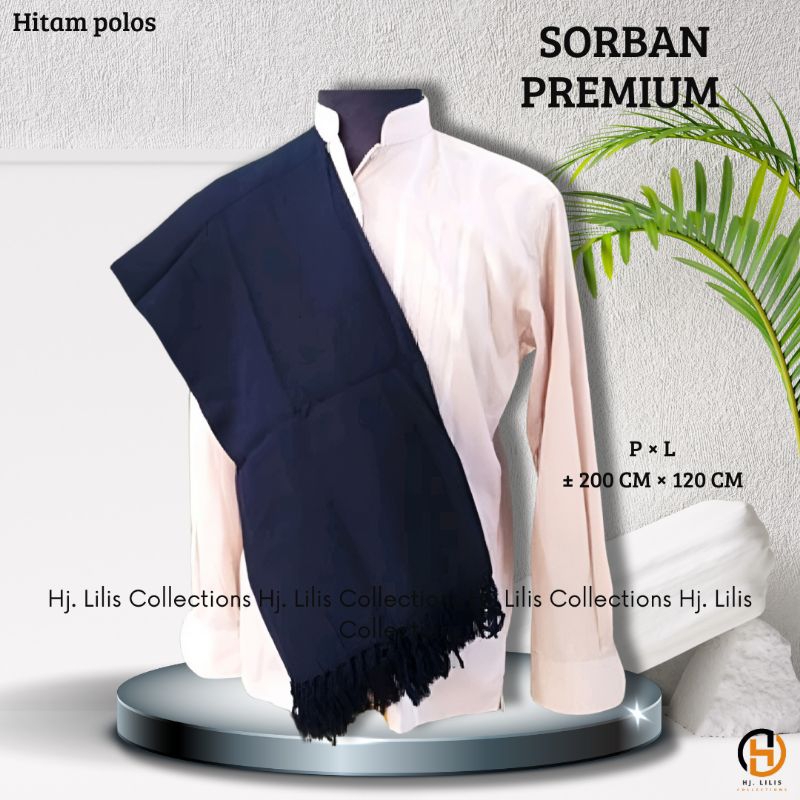 SORBAN POLOS PREMIUM GRADE A NOMOR 1 SORBAN PANJANG JUMBO SORBAN KASHMIRI SORBAN BATIK SORBAN YAMAN 