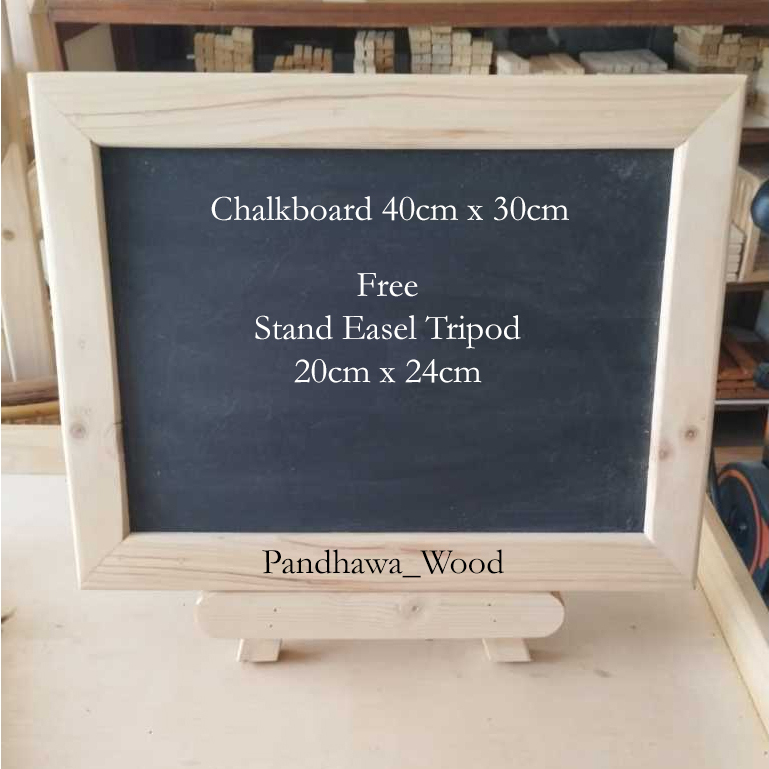 

Papan Tulis Kapur Chalkboard 30x40cm + Standing