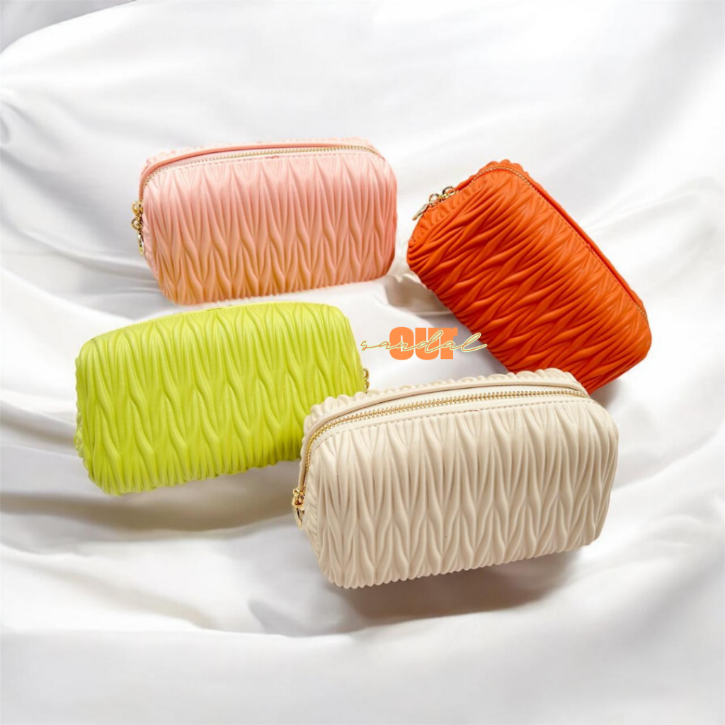 [READYSTOCK] COUGEBAN Tas Pouch Makeup Organizer Travel Multi Fungsi Kosmetik Cosmetic Bag EVA Water