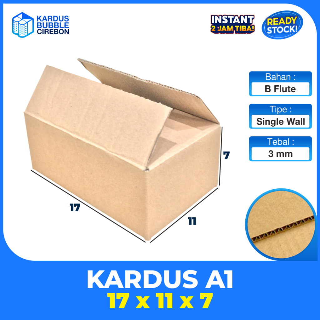 

Kardus Box Karton Kotak Dus 17 x 11 x 7 cm 17x11x7 cm Packing snack | aquascape | pulpen | spidol | pensil