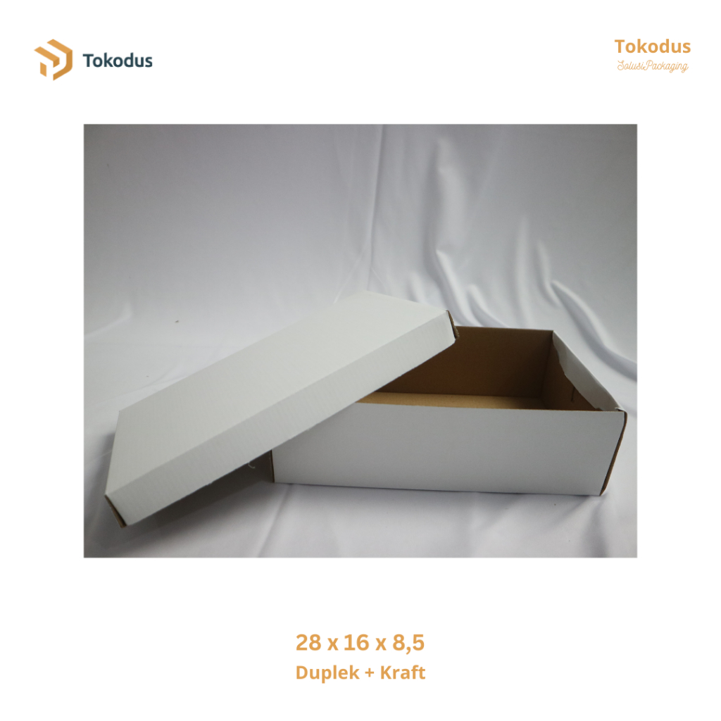 

Box Sepatu Polos Putih uk 28 x 16 x 8,5 ( bisa custom)