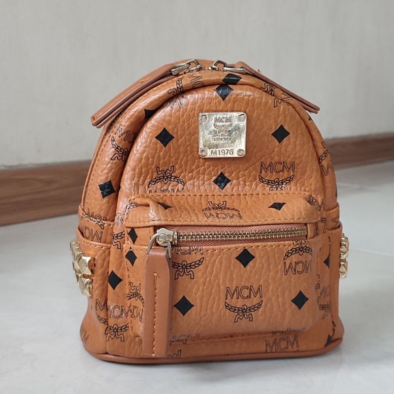 [Pre-Loved] Mcm Mini bagpack / Tas Ransel Mcm / tas selempang