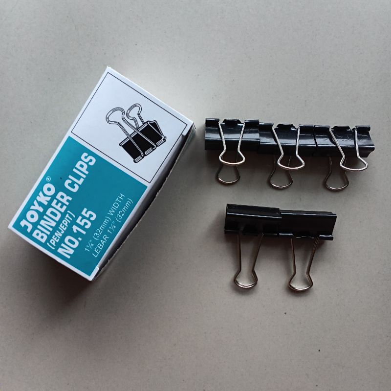 

Penjepit Kertas Binder Clip Joyko 155 ( Pak ) [ Original ]
