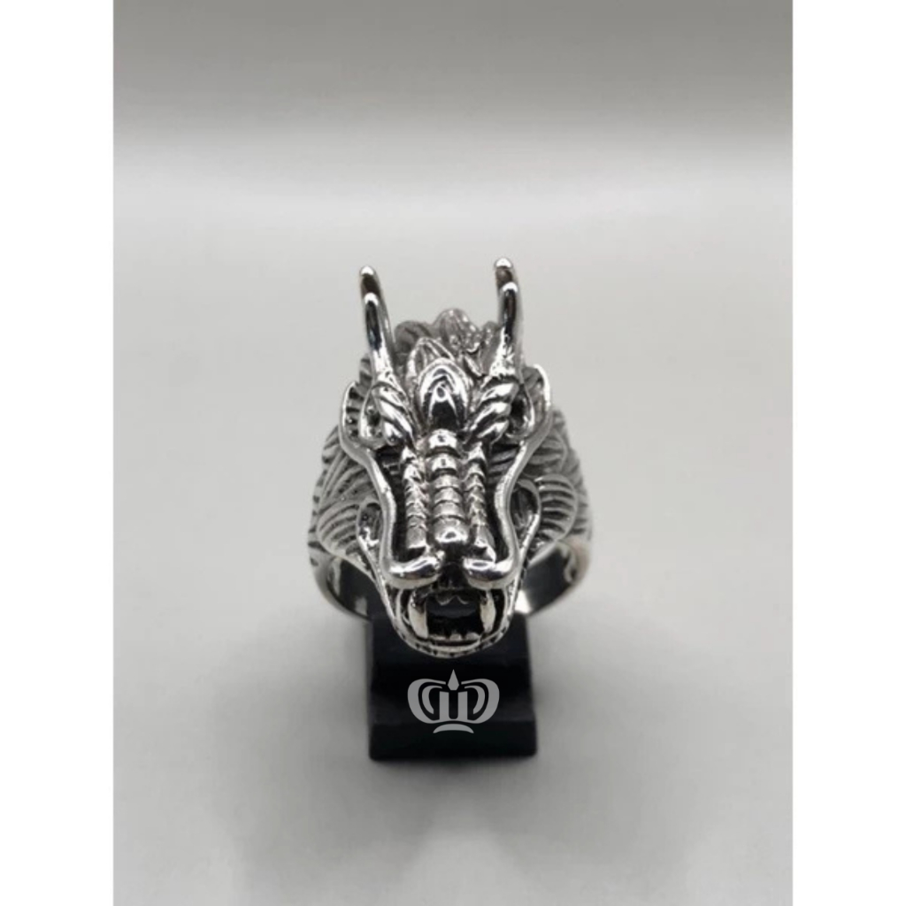 Dewi Souvenir Silver | Cincin Kepala Naga Perak Bali Cincin Pria Cowok 925