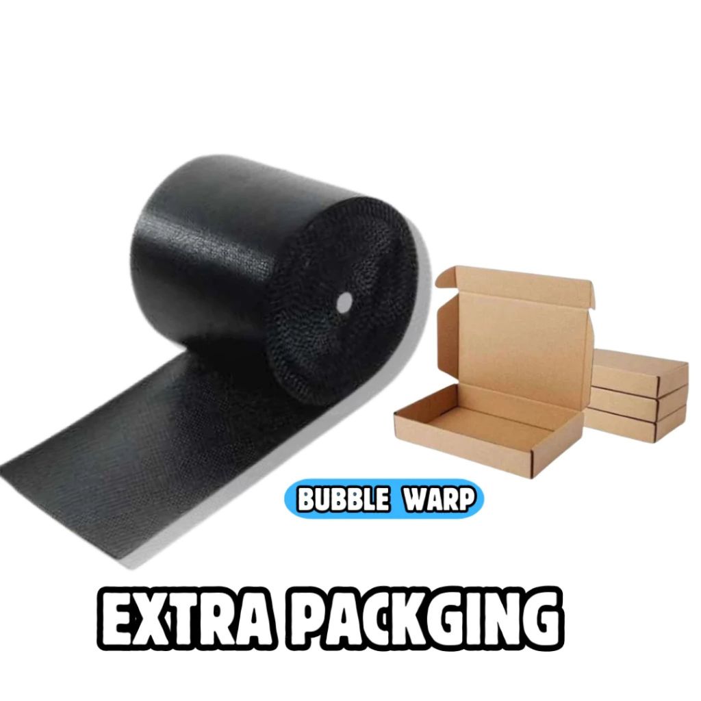 

extra packing biar makin aman bubblewrap kardus