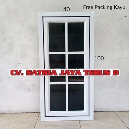Jendela Aluminium Casement Ornamen 100x40