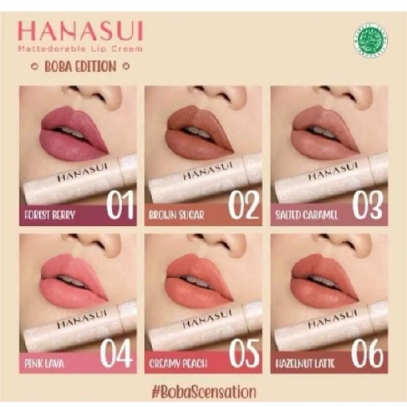 Hanasui Boba lip cream | lip cream hanasui Boba edition