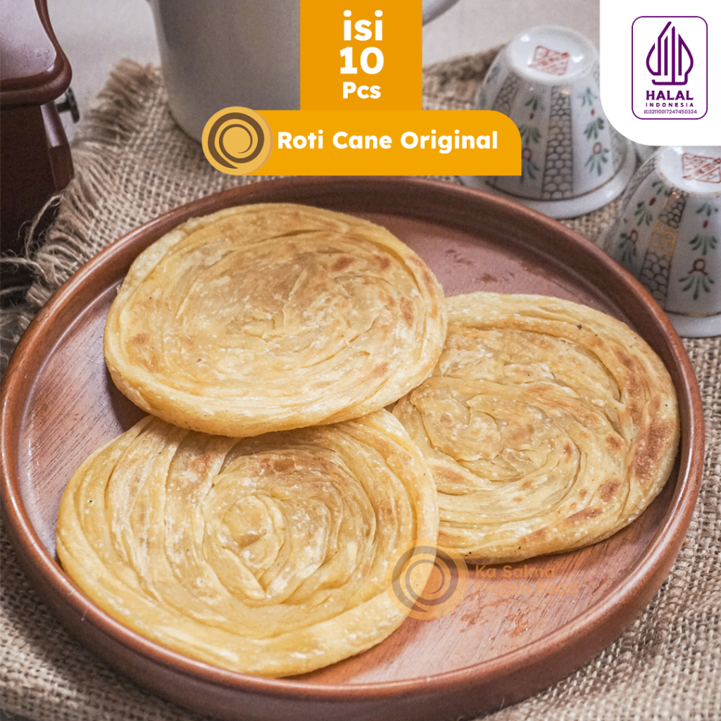 

[ISI 10] Roti Cane Original isi 10 Pcs / Roti Canai / Roti Maryam / Roti Konde Original