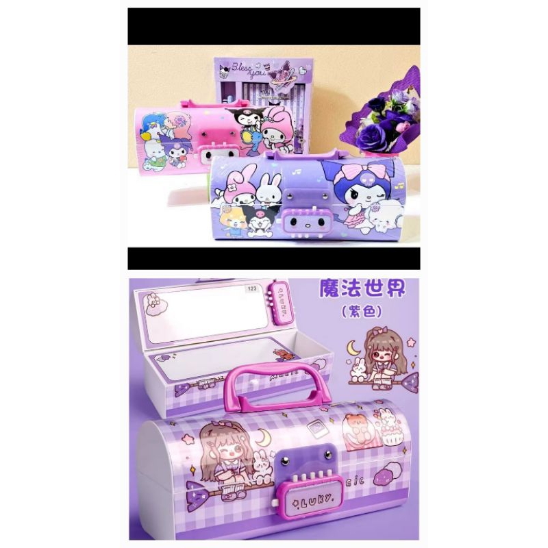 

HJK Tempat Pensil Plastik Susun Model Tas Password Whiteboard + Cermin KAX 1044 SNR Cute Doll Boneka