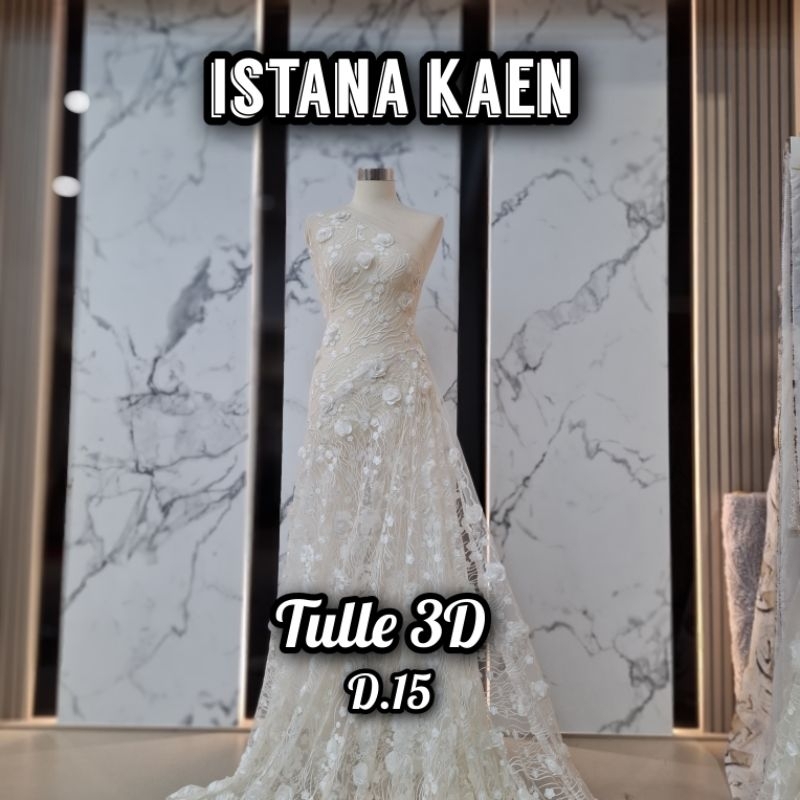 Tulle 3D | Tulle Payet 3D | Tulle Payet BW | Tulle 3D | Tulle 3D Bunga -ISTANAKAEN