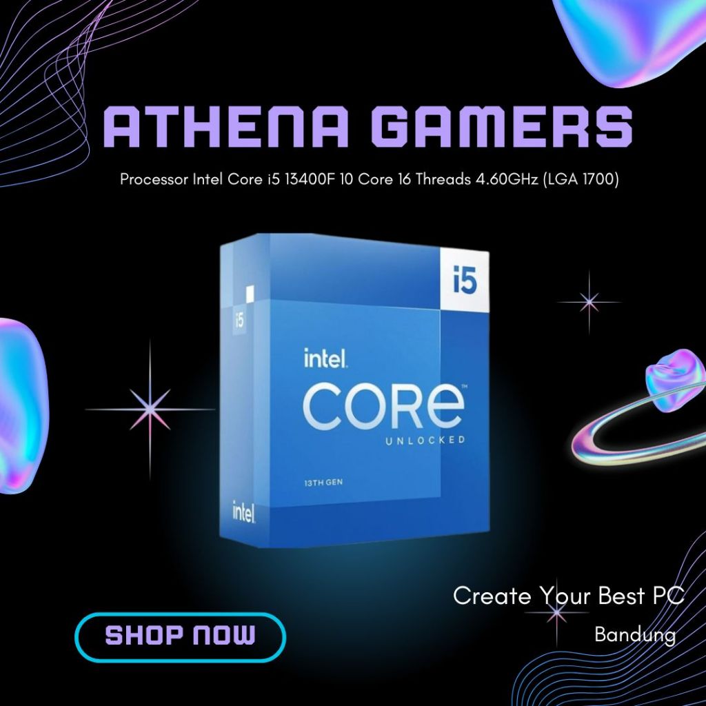 Processor Intel Core i5 13400F 10 Core 16 Threads 4.60GHz (LGA 1700)