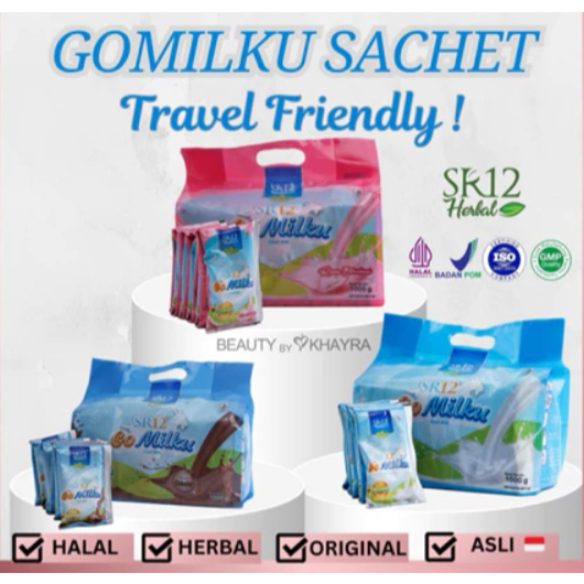 

GOMILKU SR12 1,000 GRAM ISI 40 SASET | Susu Kambing Etawa | Susu Kesehatan