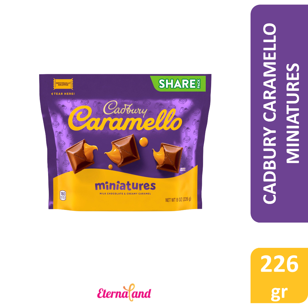 

Cadbury Caramello Chocolate - cokelat susu karamel impor USA