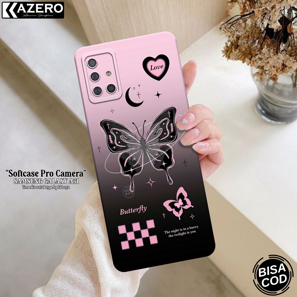 Kesing Samsung Galaxy A51 - Kazero Fashion Case Aesthetic - Case Samsung Galaxy A51 - Pelindung Hp -