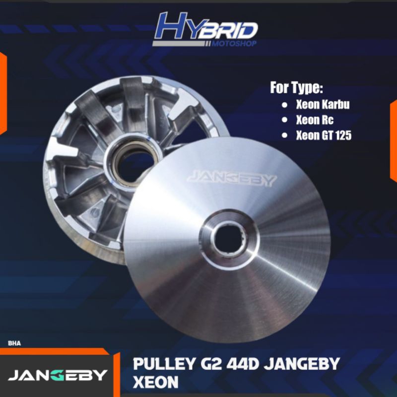 PULLEY G2 JANGEBY CUSTOM Xeon karbu Xeon rc Xeon GT 125 44D Rumah Roller Yamaha 44D