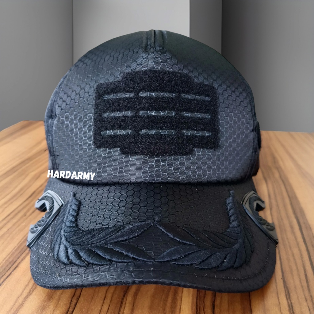 RB TERBARU Topi bordir pamen Polri Topi Coak laser tawon Topi Coak bordir timbul Topi Coak Tactical