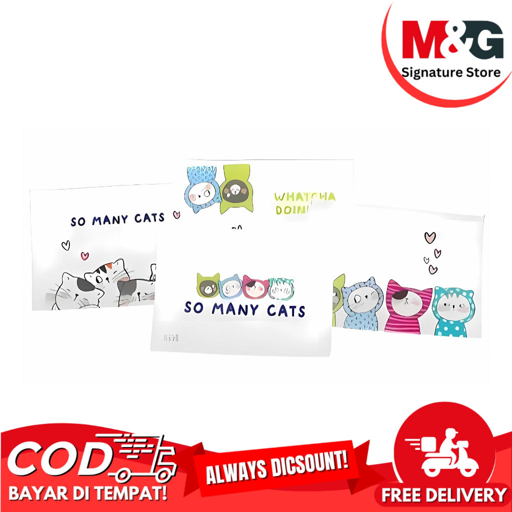 

Map Zipper M&G So Many Cats 2 Motif Kucing Lucu #ADM929FP Map