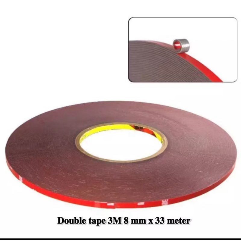 MERAH Double Tape Model 3M 8MM X 33M - DOUBLE TAPE 3M MERAH