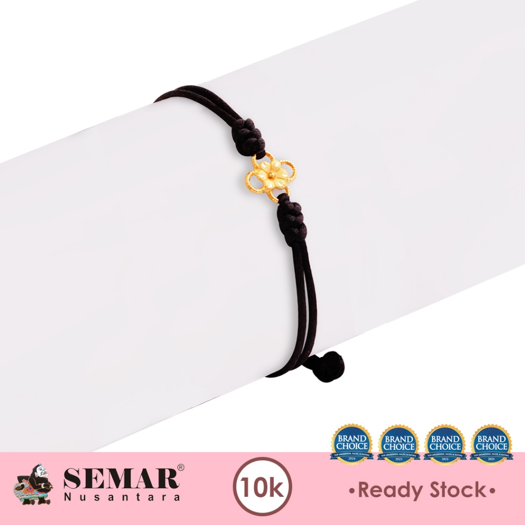 Gelang Tali Emas Magical Flower Gold 10K Semar Nusantara