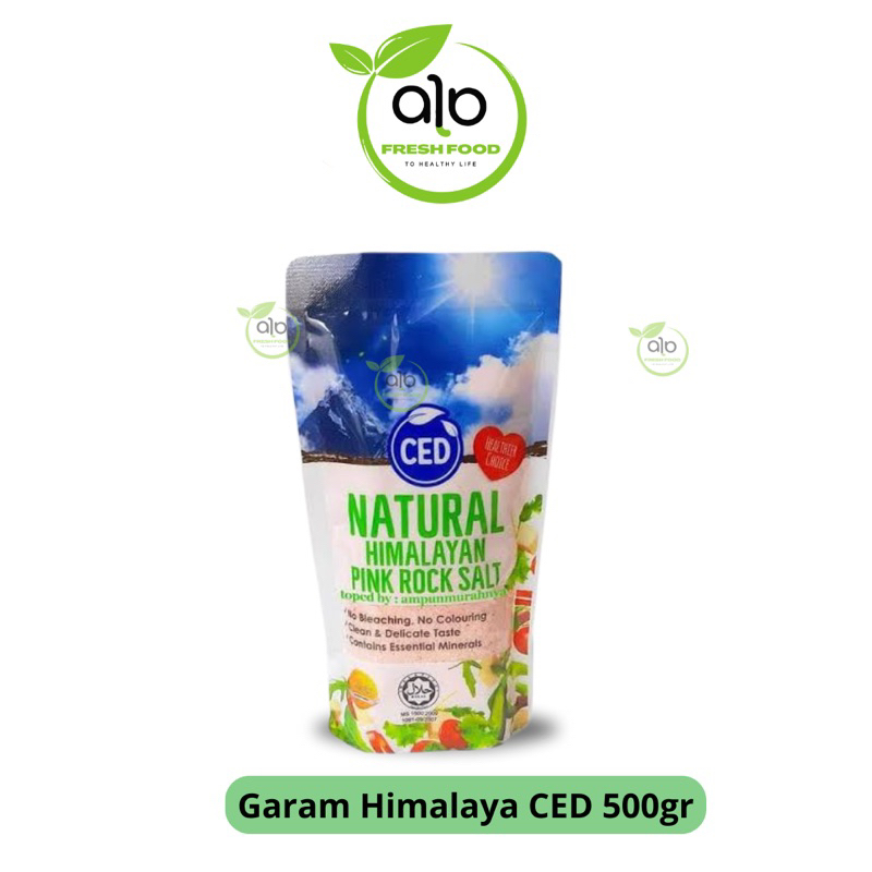 

CED Natural Himalayan Pink Rock Salt / Garam Himalayan 500Gr - ALO Fresh Food