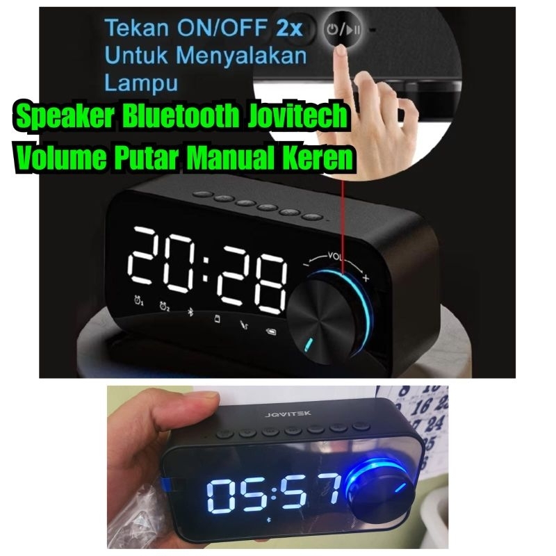 Speaker bluetooth jovitech jam Volume putar keren Spiker bluetooth Jam volume putar manual