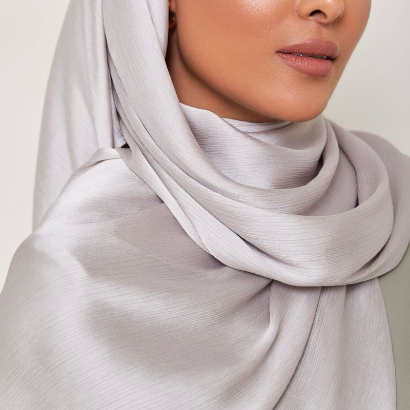 ALLURE Crinkle Silk Pashmina ORIGINAL / Hijab Crinkle Satin Silk PREMIUM