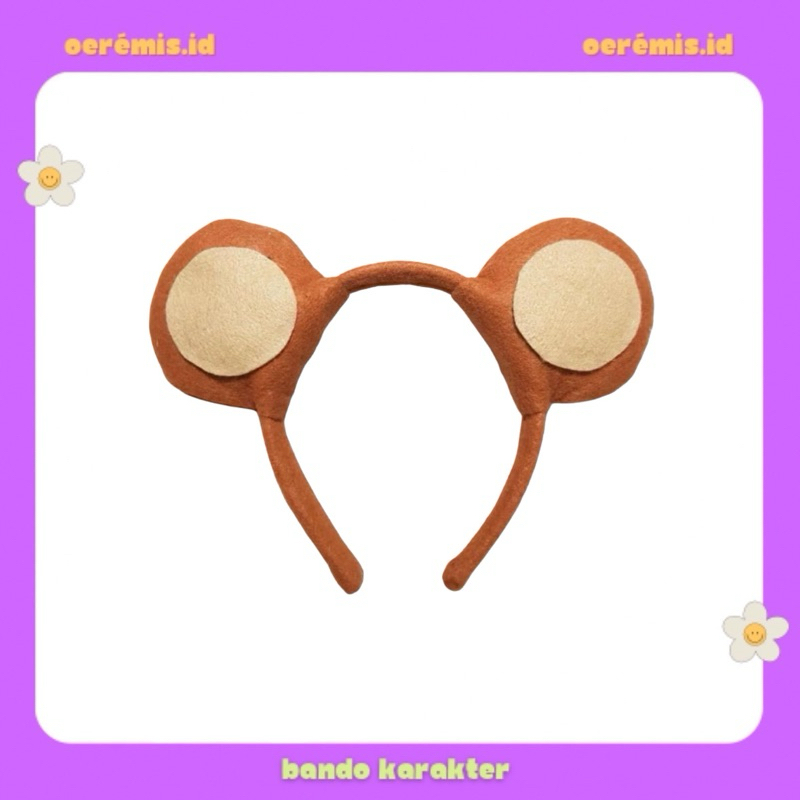 BANDO KARAKTER TEDDY BEAR / BANDO COSPLAY TEDDY BEAR / TEDDY BEAR HEADBAND